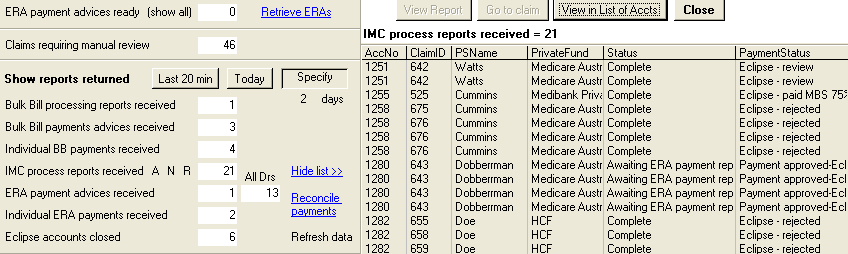 EclipseMenuReportList