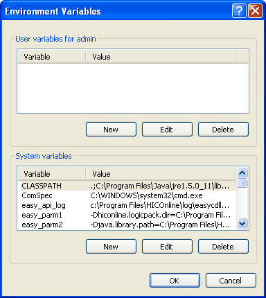 EnvironmentVariables